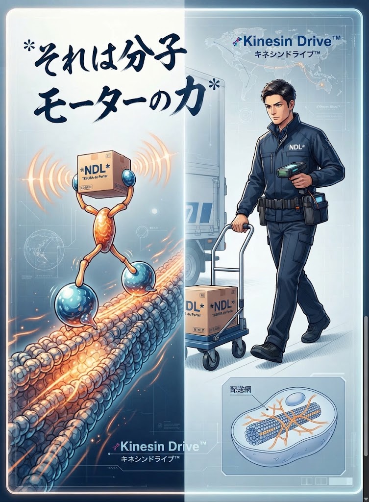 キネシンと物流スタッフのイメージ